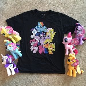 My Little Pony Shirt And Pony Plushies 